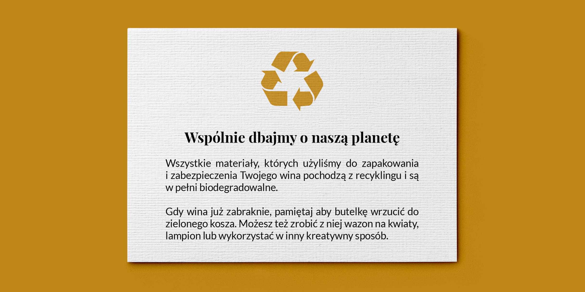 Grafika wspierająca wizję marki wokół zero-waste